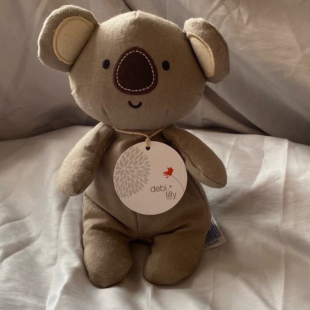 Deb Lilly Plush‎ Linen Koala Bear Stuffed Animal Baby Shower Toy Gift 7''